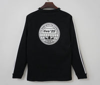 Oasis 25/26 Black/White Stripes Long-Sleeve Jersey