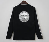 Oasis 25/26 Black/White Stripes Long-Sleeve Jersey