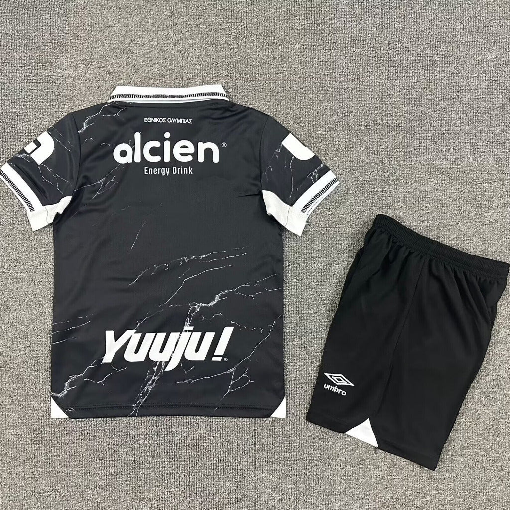 Olimpia (Honduras) 25/26 Black/White Third Kids Jersey Set