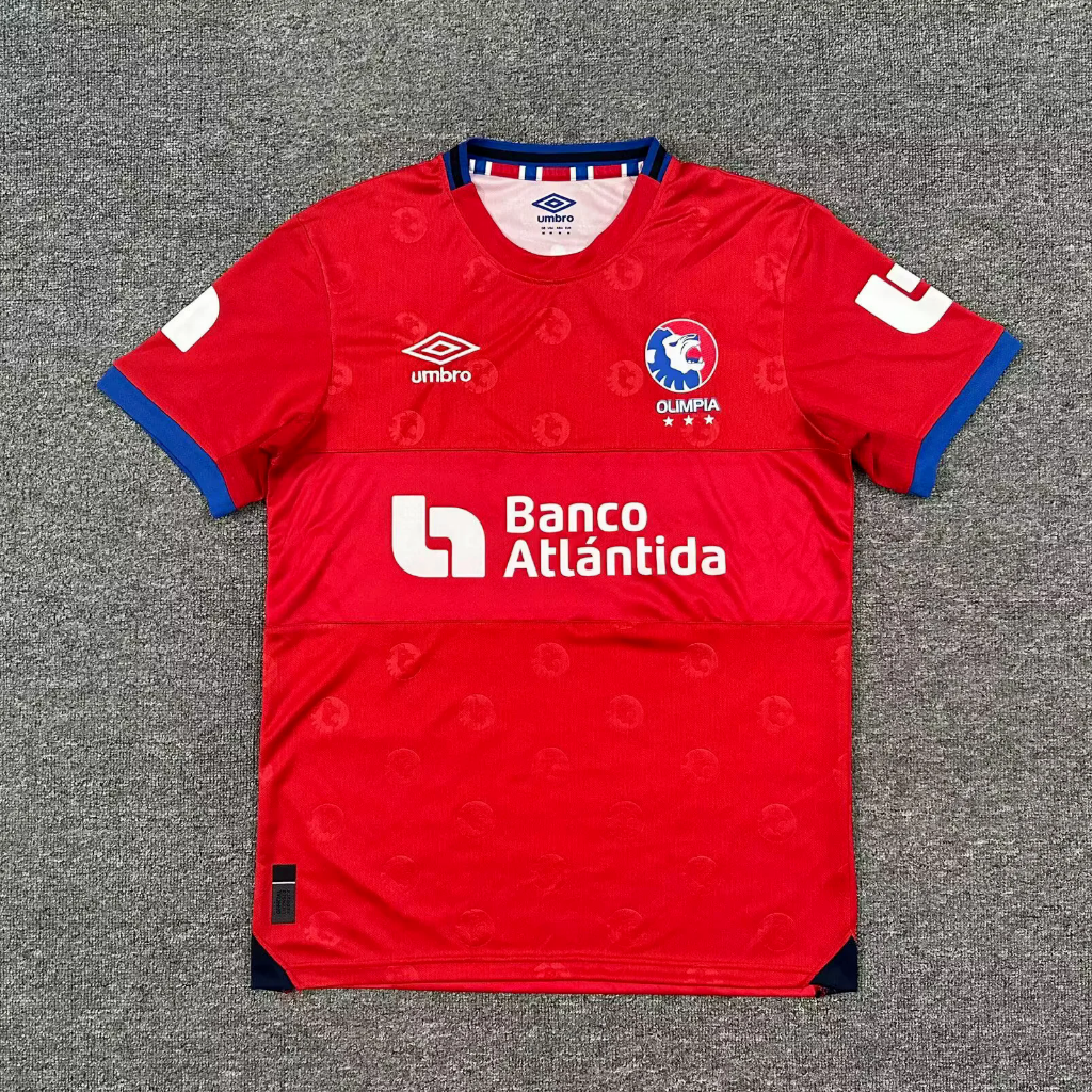 Olimpia (Honduras) 25/26 Red/Blue Away Jersey