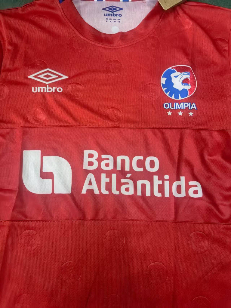 Olimpia (Honduras) 25/26 Red/Blue Away Jersey