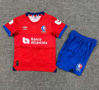 Olimpia (Honduras) 25/26 Red/Blue Away Kids Jersey Set