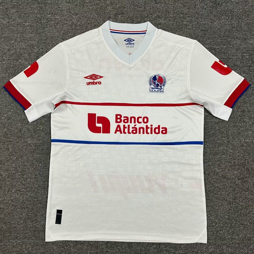 Olimpia (Honduras) 25/26 White/Red Home Jersey