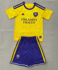 Orlando 26/27 Yellow/Purple Away Kids Jersey Set