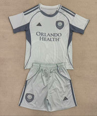 Orlando City 25/26 Gray Pre-Game Kids Jersey Set