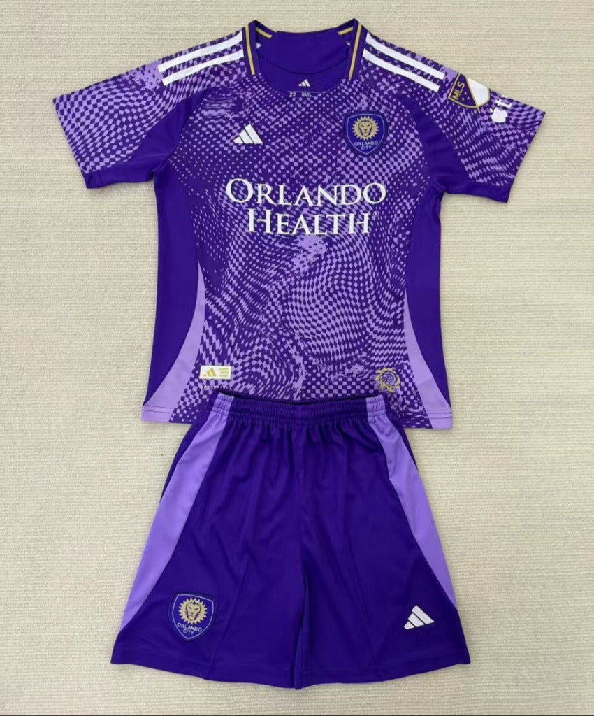 Orlando City 25/26 Purple Home Kids Jersey Set