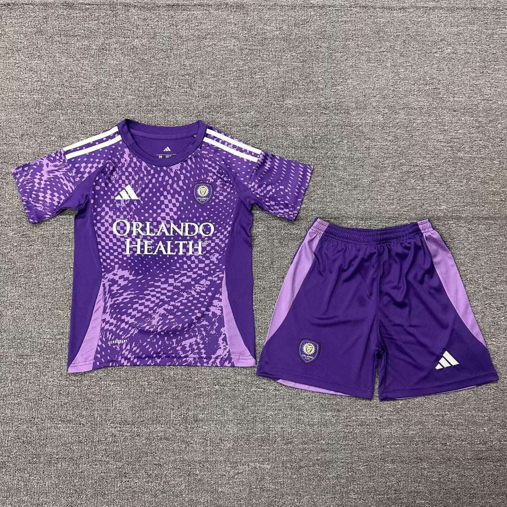 Orlando City 25/26 Purple Home Kids Jersey Set