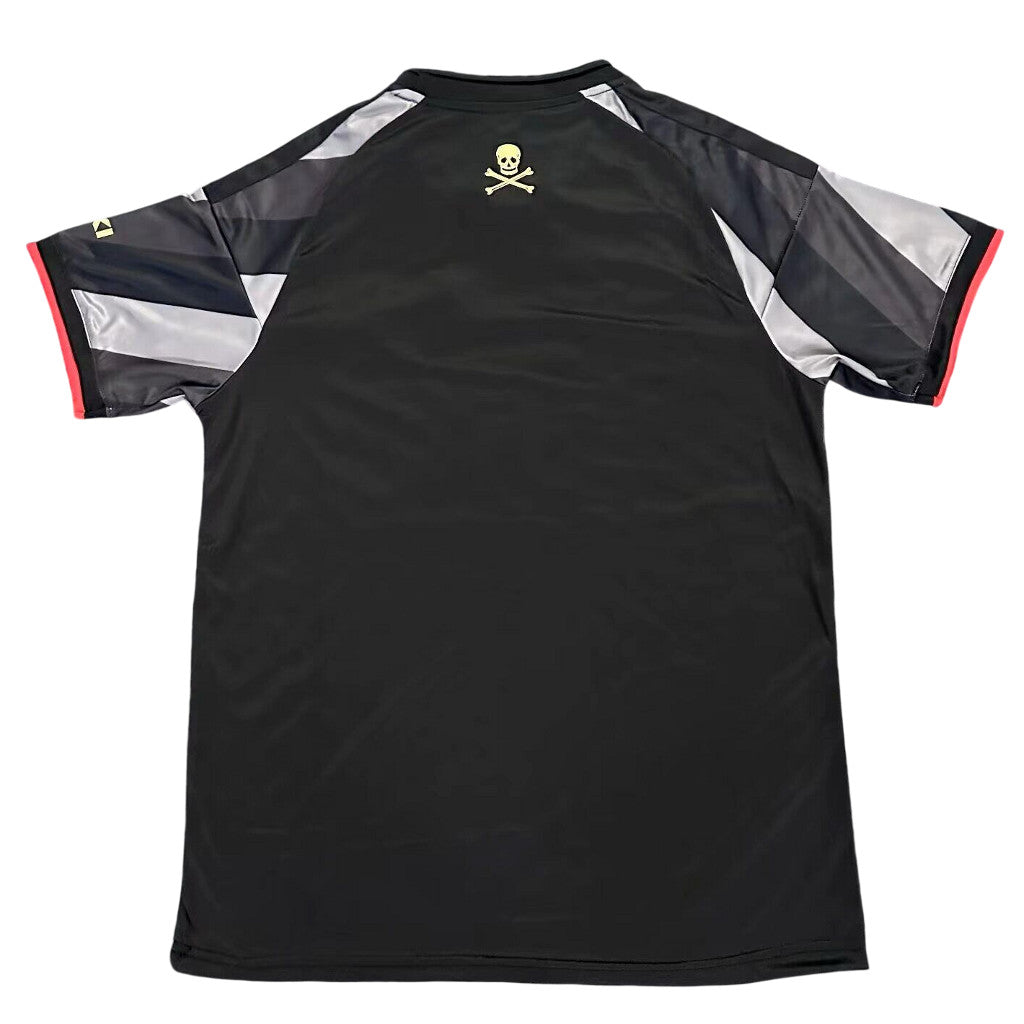 Orlando Pirates 26/27 Black/Gray Chevron Pattern Home Jersey