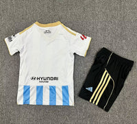 Oviedo 25/26 Blue/White Stripe Away Kids Jersey Set