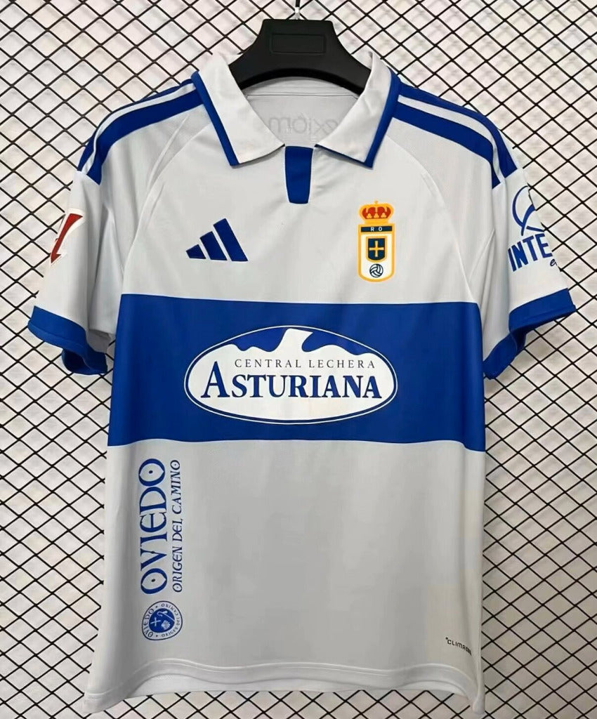 Oviedo 26/27 White/Blue Away Jersey