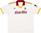 Roma 1991/92 Vintage Retro White Away Jersey