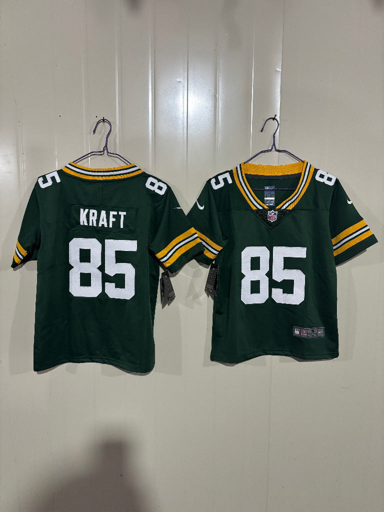Packer 25/26 Kraft #85 Green/White Kids NFL Jersey