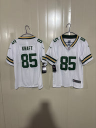 Packer 25/26 Kraft #85 White Kids NFL Jersey