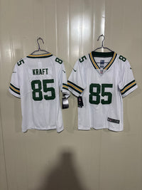 Packer 25/26 Kraft #85 White Kids NFL Jersey