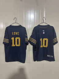 Packer 25/26 Love #10 Navy Kids NFL Jersey
