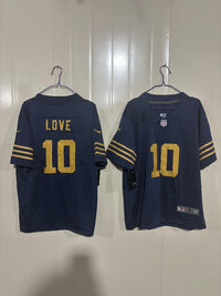 Packer 25/26 Love #10 Navy Kids NFL Jersey