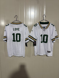 Packer 25/26 Love #10 White Kids NFL Jersey
