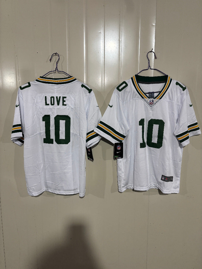 Packer 25/26 Love #10 White Kids NFL Jersey