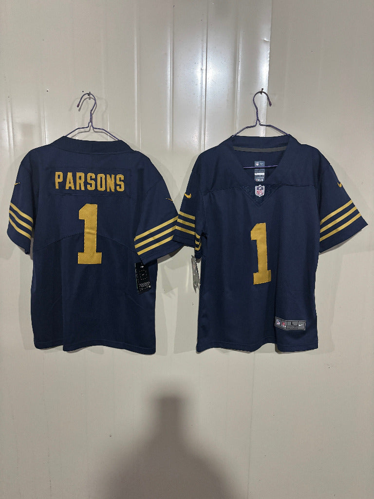 Packer 25/26 Parsons #1 Navy Kids NFL Jersey