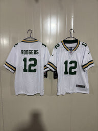 Packer 25/26 Rodgers #12 White Kids NFL Jersey
