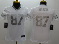 Packers 2021/22 Nelson #87 White/Gray Women NFL Jersey