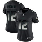 Packers 2021/22 Rodgers #12 Black Women NFL Jersey