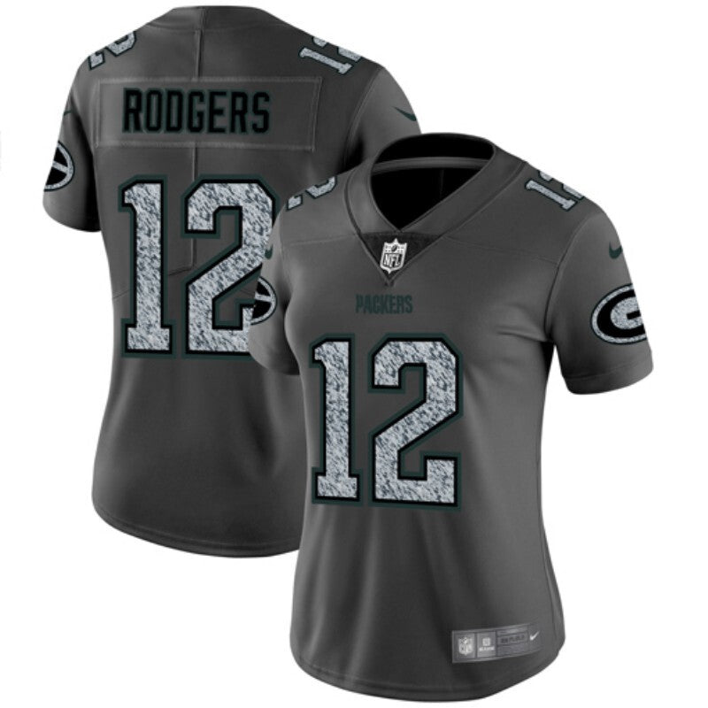 Packers 2021/22 Rodgers #12 Gray Women NFL Jersey