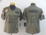 Packers 2021/22 Rodgers #12 Khaki Women NFL Jersey