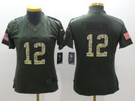 Packers 2022/23 Rodgers #12 Green/Camo Print Women NFL Jersey