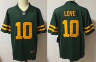 Packers 25/26 Love #10 Green/Orange NFL Game Jersey
