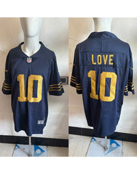 Packers 25/26 Love #10 Navy/Orange NFL Game Jersey