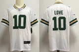Packers 25/26 Love #10 White/Green NFL Game Jersey