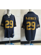 Packers 25/26 McKinney #29 Navy/Orange NFL Game Jersey
