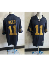 Packers 25/26 Reed #11 Navy/Orange NFL Game Jersey