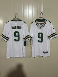 Packers 25/26 Watson #9 White/Green NFL Game Jersey