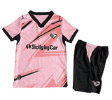 Palermo 26/27 Light Pink/Black Home Kids Jersey Set
