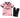 Palermo 26/27 Light Pink/Black Home Kids Jersey Set