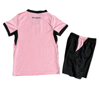 Palermo 26/27 Light Pink/Black Home Kids Jersey Set