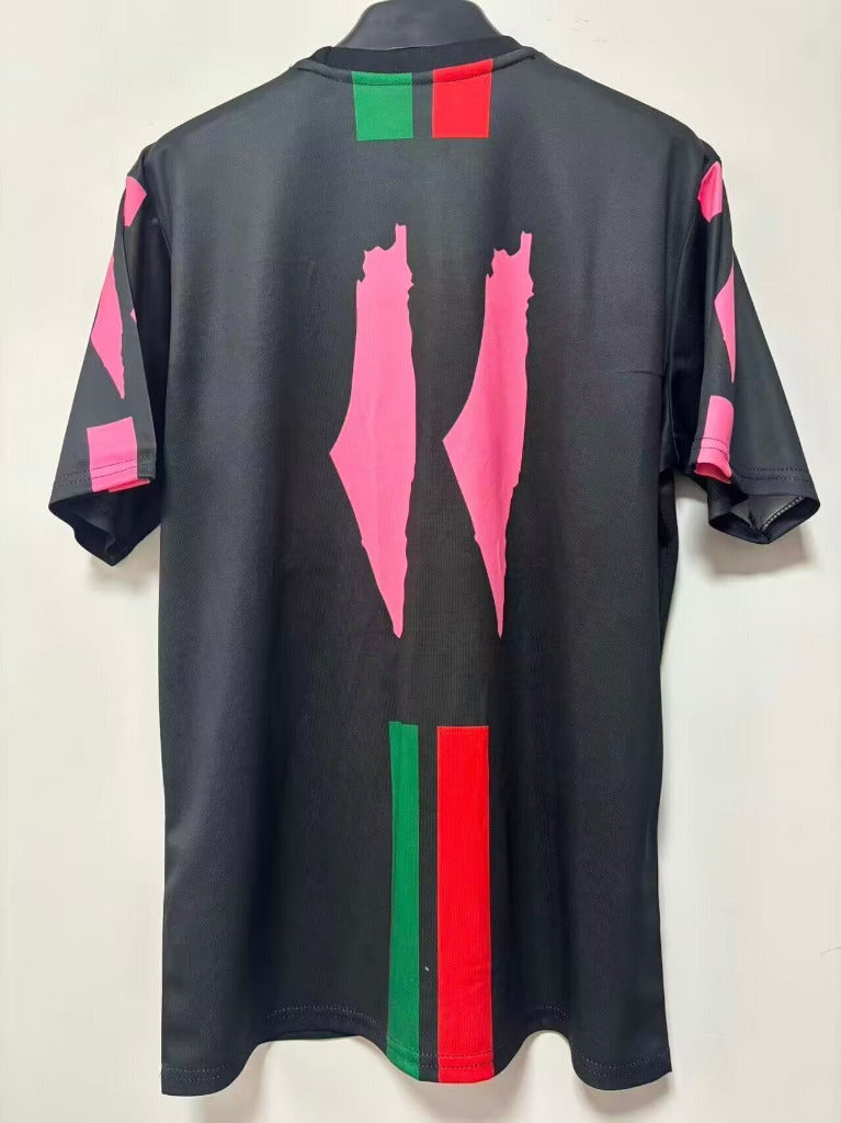 Palestine 25/26 Black/Red/Green/Pink Sponsor Jersey