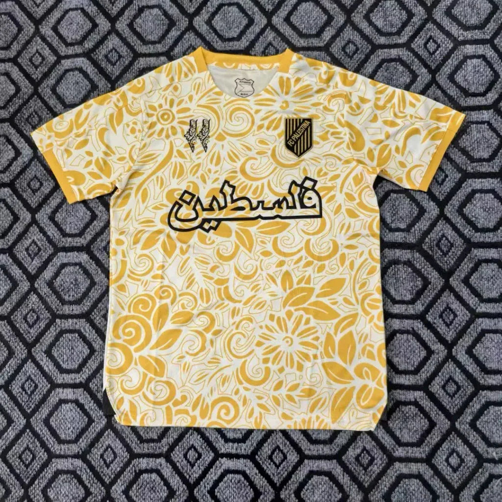 Palestine 25/26 Yellow/White Floral Pattern Jersey
