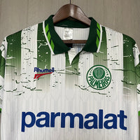 Palmeiras 1996 Retro Green White Stripe Away Jersey