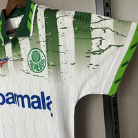 Palmeiras 1996 Retro Green White Stripe Away Jersey