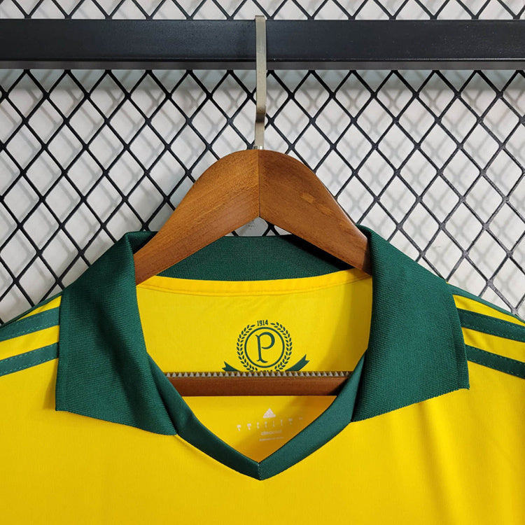 Palmeiras 2014 Retro Yellow Third Away Jersey