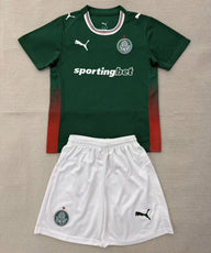 Palmeiras 26/27 Green/White Home Kids Jersey Set