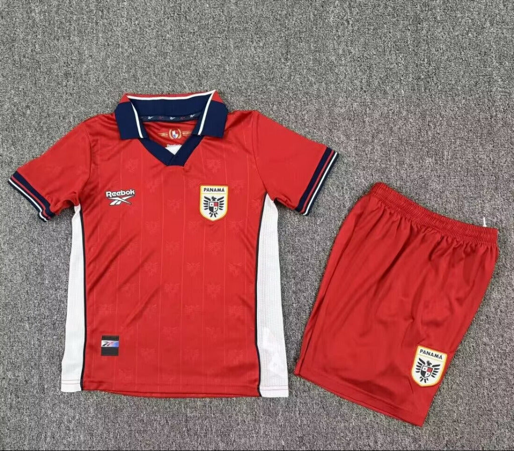 Panama 2026 Red/White/Navy Home Kids Jersey Set