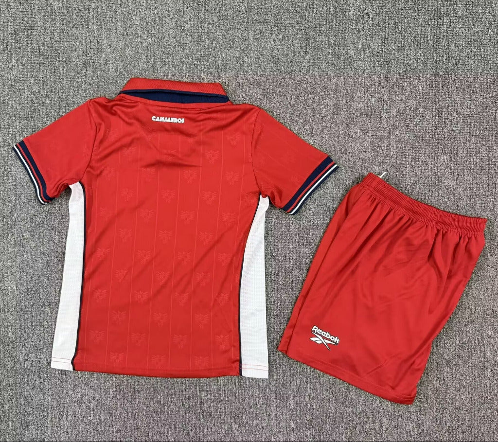 Panama 2026 Red/White/Navy Home Kids Jersey Set