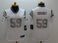 Panthers 2021/22 Kuechly #59 White/Gray Women NFL Jersey