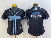 Panthers 2021/22 Navy Classics Women NFL Baseball Style Jersey