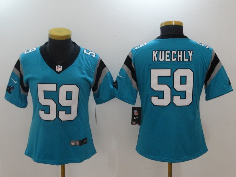 Panthers 2022/23 Kuechly #59 Blue/Black Women NFL Jersey