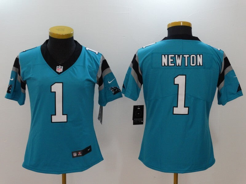 Panthers 2022/23 Newton #1 Blue/Black Women NFL Jersey